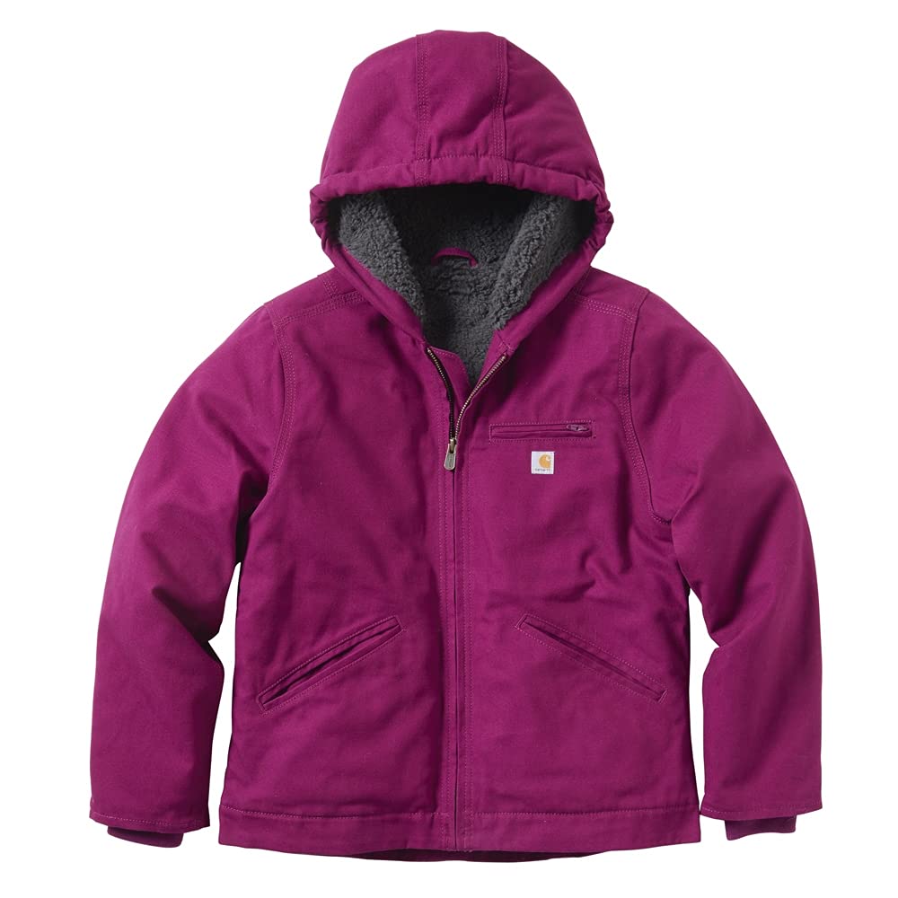 Kid's CP9547 Canvas Insulated Hooded Jacket - Girls