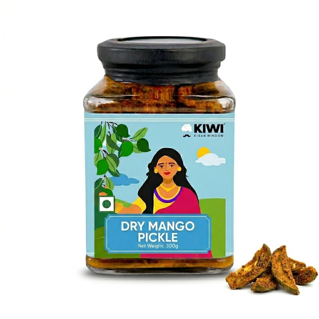 KIWI Kisan Window Dry Mango Pickle- 300g-image-27