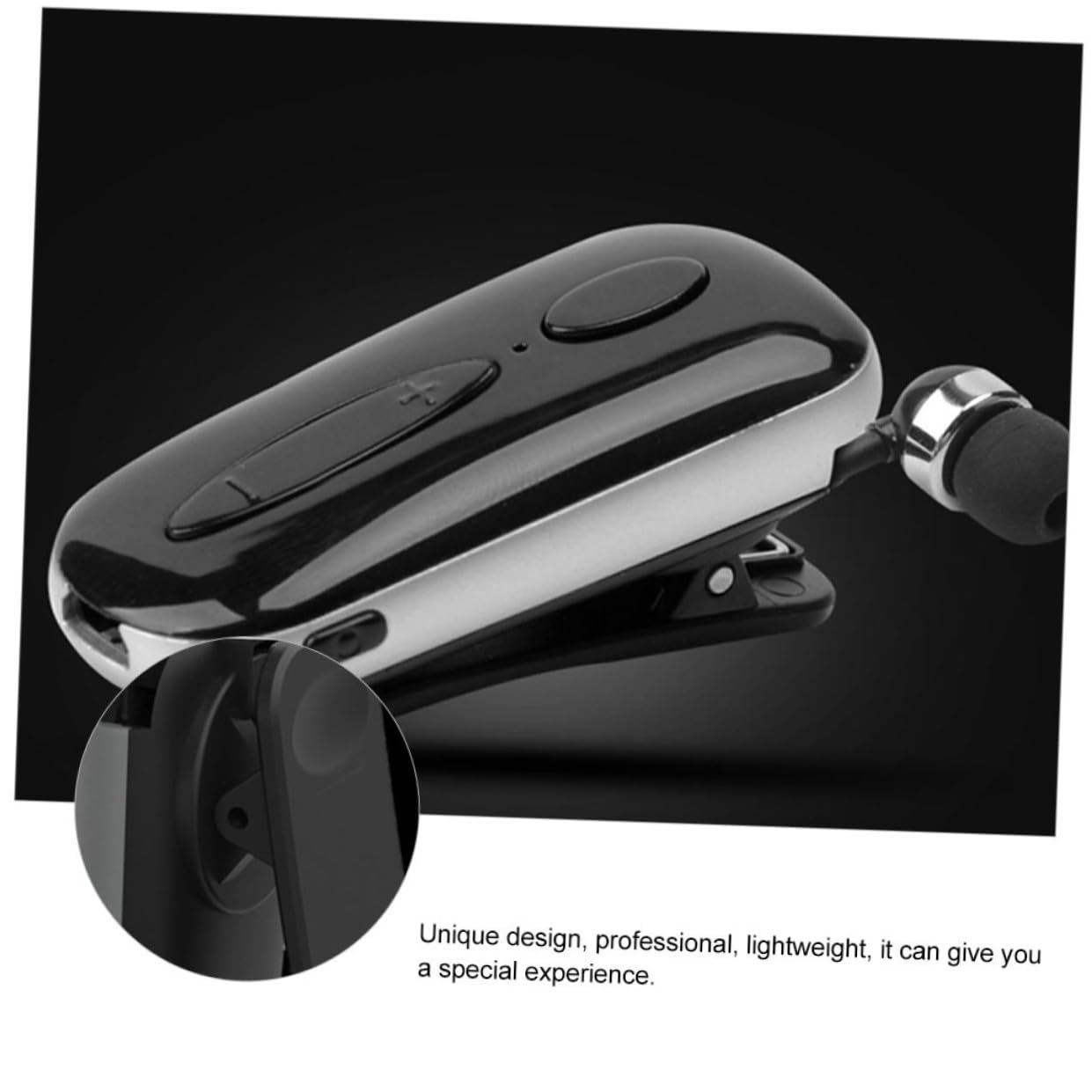 Lurrose Auricolari Sport Wireless Clip Retrattile Resistenti Ergonomici Per Allenamento Corsa