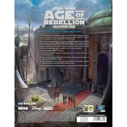 Star Wars: Age of Rebellion Lead by Example RPG libro hardcover miniatura 4