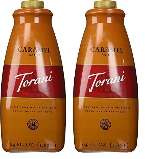 Torani Caramel Sauce, 64 Ounce (Pack of 2)