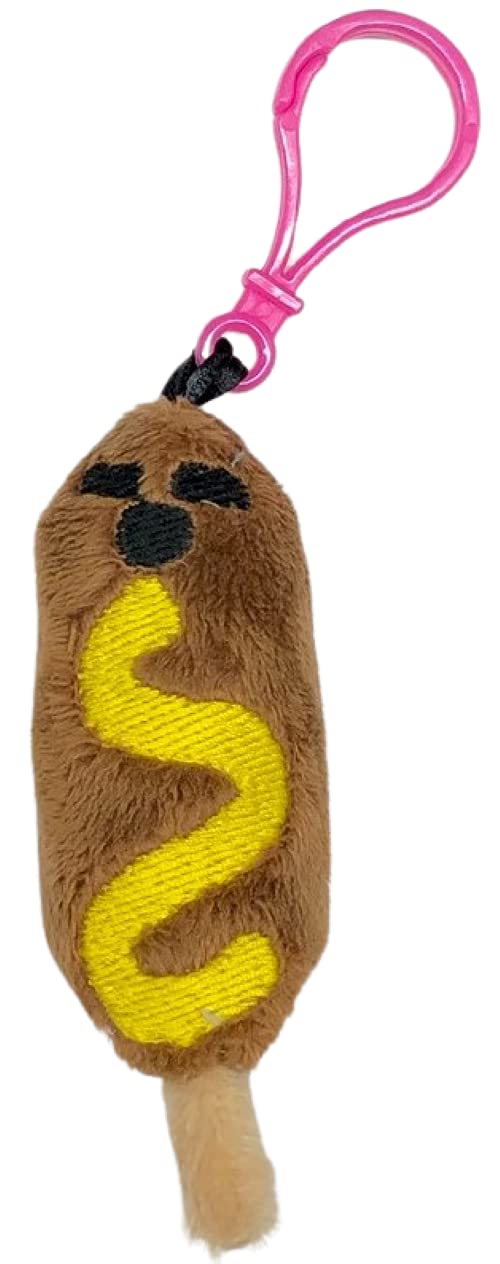 Micro Corn Dog Plush Collectible Comfort Plush Toy (Mustard