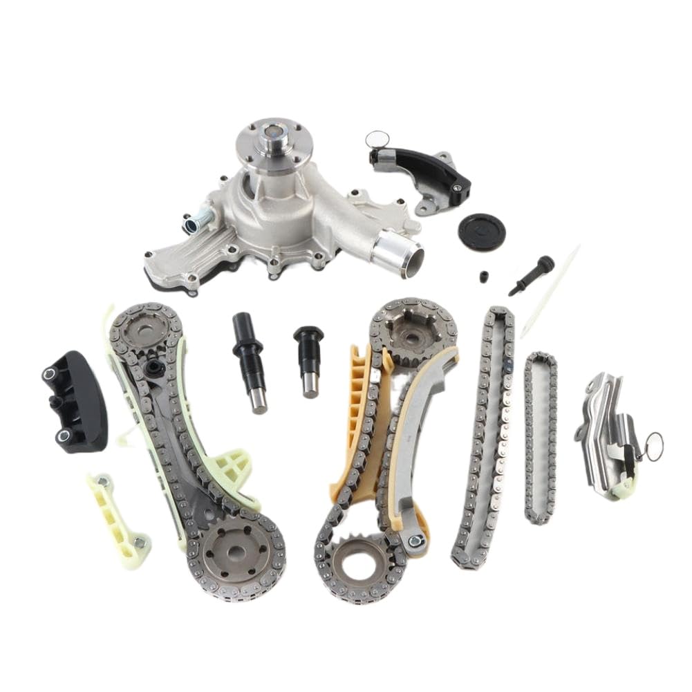 DPGKITS Kit catena di distribuzione con ingranaggi e kit pompa acqua compatibile con 4.0L SOHC V6