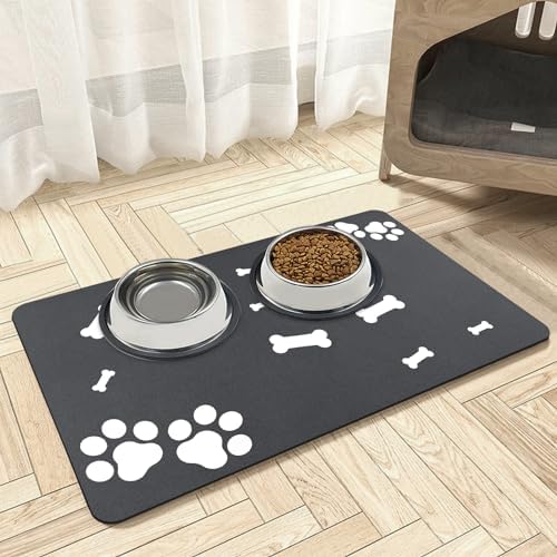 Mavicen Diatomite Pet Feeding Mat, Super Absorbent Pet Food Placemat