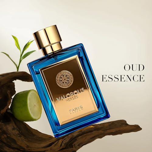 Image of A CENTER VALORES HEROES Men's Cologne 100ml Woody Oriental Eau de Parfum Citrus Leather Fragrance Gift