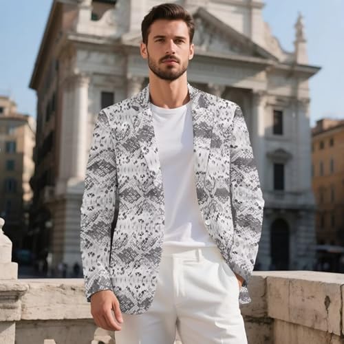 Lightweight Slim Fit Plus Size Suit Blazer for Men One Button Party Business Jacket Casual Sport Coat Travel2