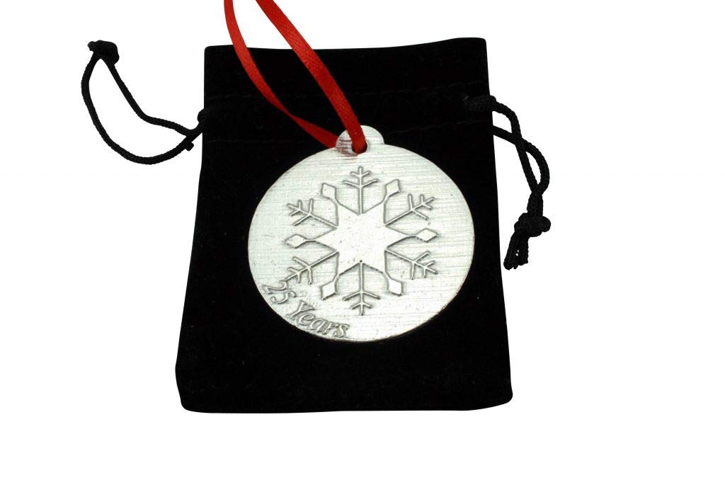 30th Wedding Anniversary Metal Keepsake Chrstimas Tree Ornament Bauble Decoration Ornament