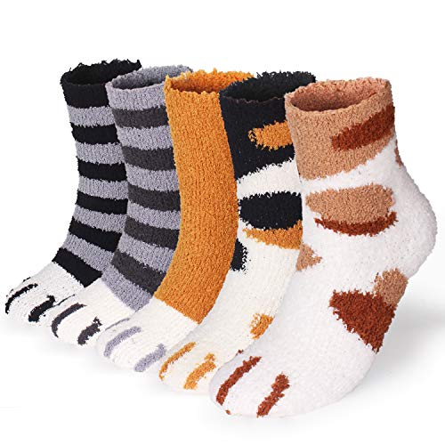 ElifeAcc - Zapatillas de estar por casa de Algodón para mujer Multicolor Multicolor 37/41 EU