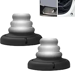 2 peças de almofadas de silicone para carro com LED, amortecedor de airbag, amortecedor anticolisão de porta de carro, silenciadores de redução de ruído de fechamento de porta para carros, SUVs