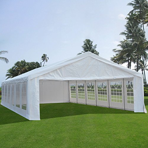 Quictent 6X12M(20X40FT) Upgraded Galvanised Heavy Duty Marquee Waterproof Wedding Marquee Party Tent Large Maquee Event Shelter Garden Gazebo Metal Frame With Ground Bar