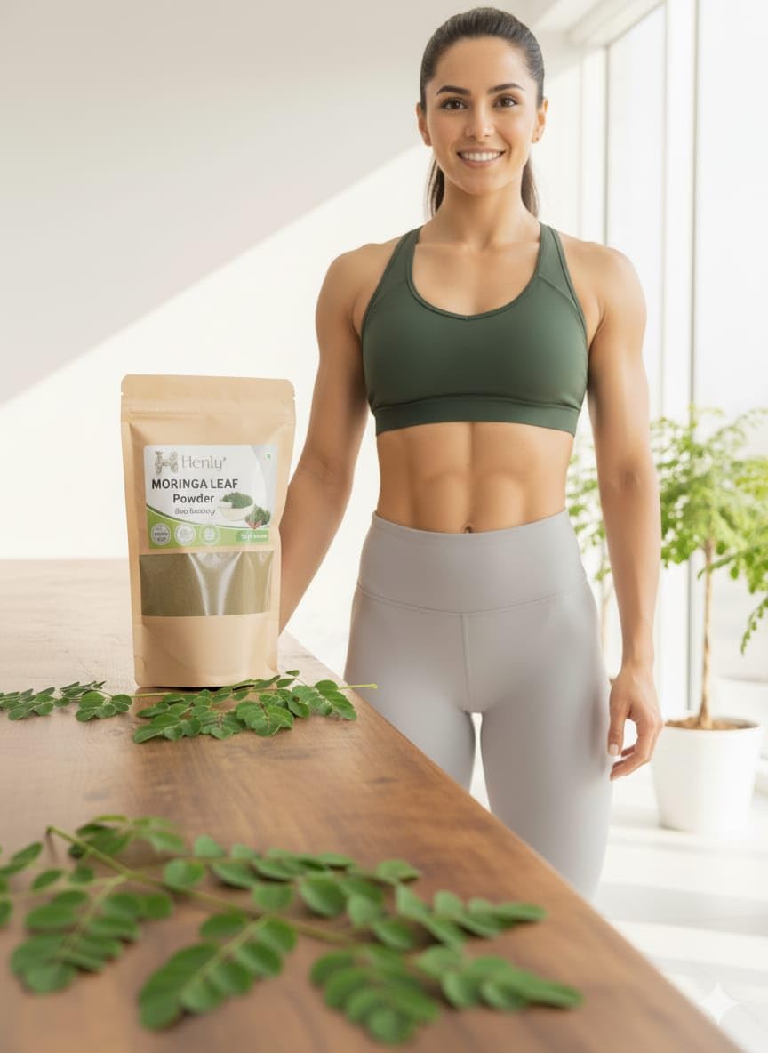 Henly Organic Moringa Leaf Powder Superfood for From Pure Drumstick Leaves Gives Natural Energy & Nutrients 200G-image-11