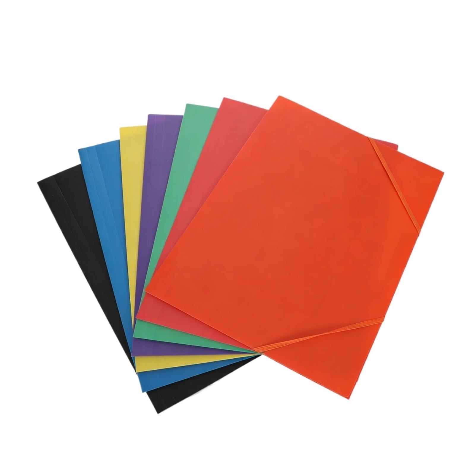 Organizer per documenti, Portadocumenti in plastica con elastico | Multicolore, 31,5x23,5x1 cm 12,4x9,25x0,39 pollici, 7 pezzi for viaggi ufficio-casa: organizzazione