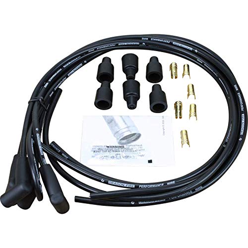 AIP Electronics Dragon Fire 7mm Ultra-Duty High Energy Compatible Replacement Spark Plug Wire Set for Ford 8N 2N 9N with Front Mount Distributor OEM Fit PWJ225