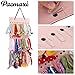 PACMAXI Baby Headband Organizer,Headband Holder for Baby Girl, Large Capacity Hair Bows Clips Hanging Organizer (Pink)