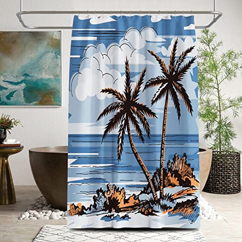 Rideau de douche large 240x200cm KnSam pour stopper les éclaboussures