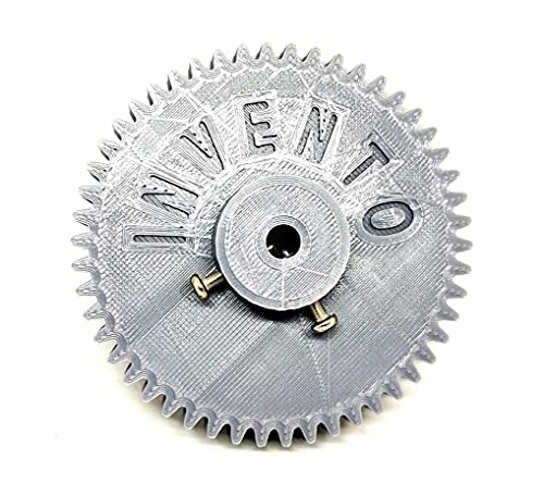 Image of INVENTO 1pcs 3D Printed Plastic Spur Gear 22 Teeth + 50 Teeth, 1.5 Module, 10mm Width, 6mm hole for DIY Projects