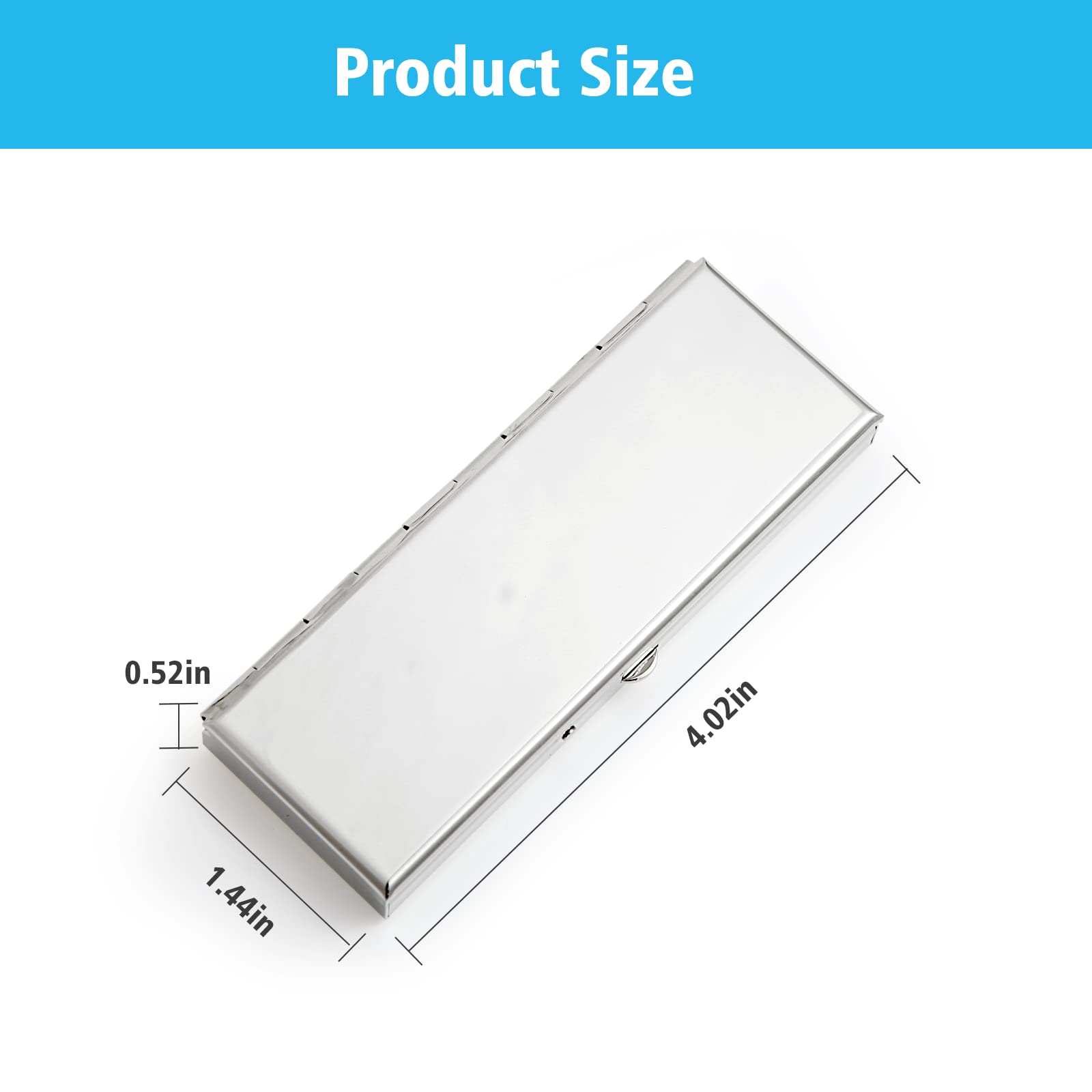 Pastillero de metal para 7 días, bonito organizador de píldoras, espejo de maquillaje integrado con diseño abierto de resorte y 7 compartimentos para guardar vitaminas, suplementos de aceite de hígado