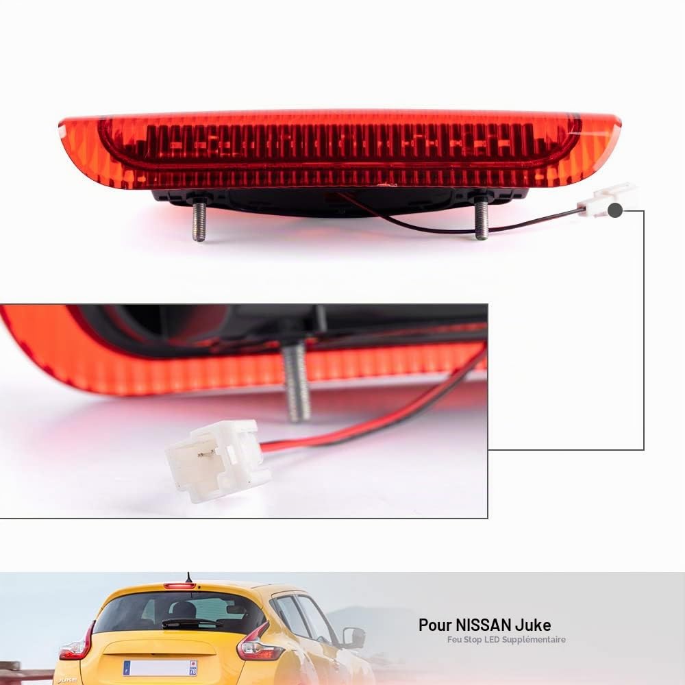 LED Rouge Troisième Feu Stop pour Nissan Juke F15 2011-2019 Centre Arrière Haut Montage #26590-1KA0A