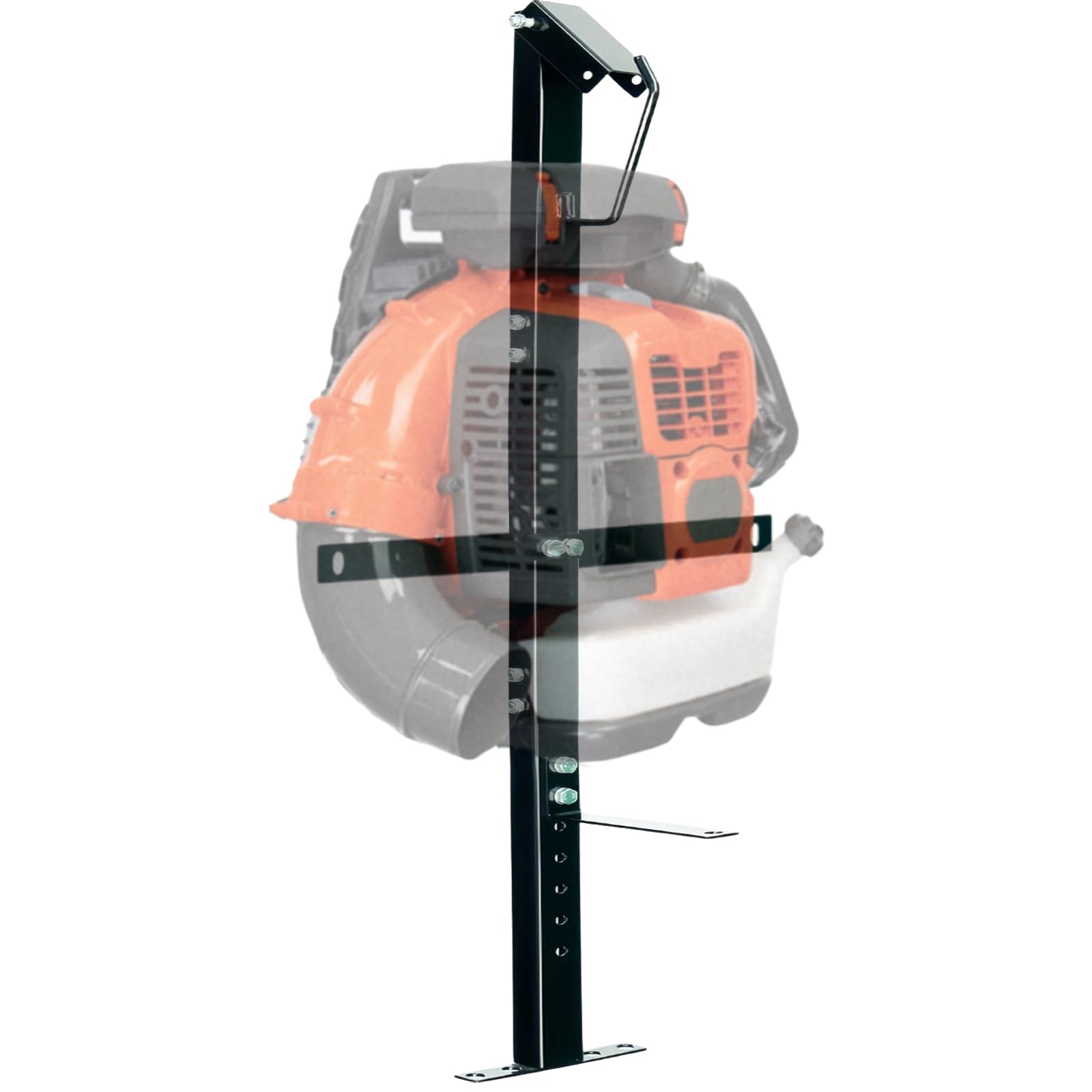 heavy-duty backpack leaf blower rack for trailers, leaf blower rack holder compatible with stihl, adjustable leaf blower backpack storage holder for 22''-26'' blowers, enclosed trailer accessories