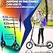 ZQHQKJ Adult Scooter for 11.4inch Big Wheels, Folding Commuter Kick Scooter for Kids & Adults & Teens, 4 Adjustable Heigh, Lightweight Sports Commuter Scooter with Kickstand, Adjustable Levels,Green