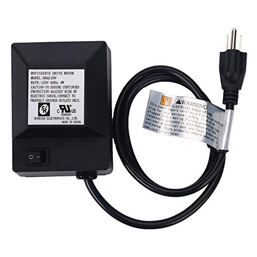 Homend Universal Grill Electric Replacement Rotisserie Motor 120 volt 4 Watt On/Off Switch