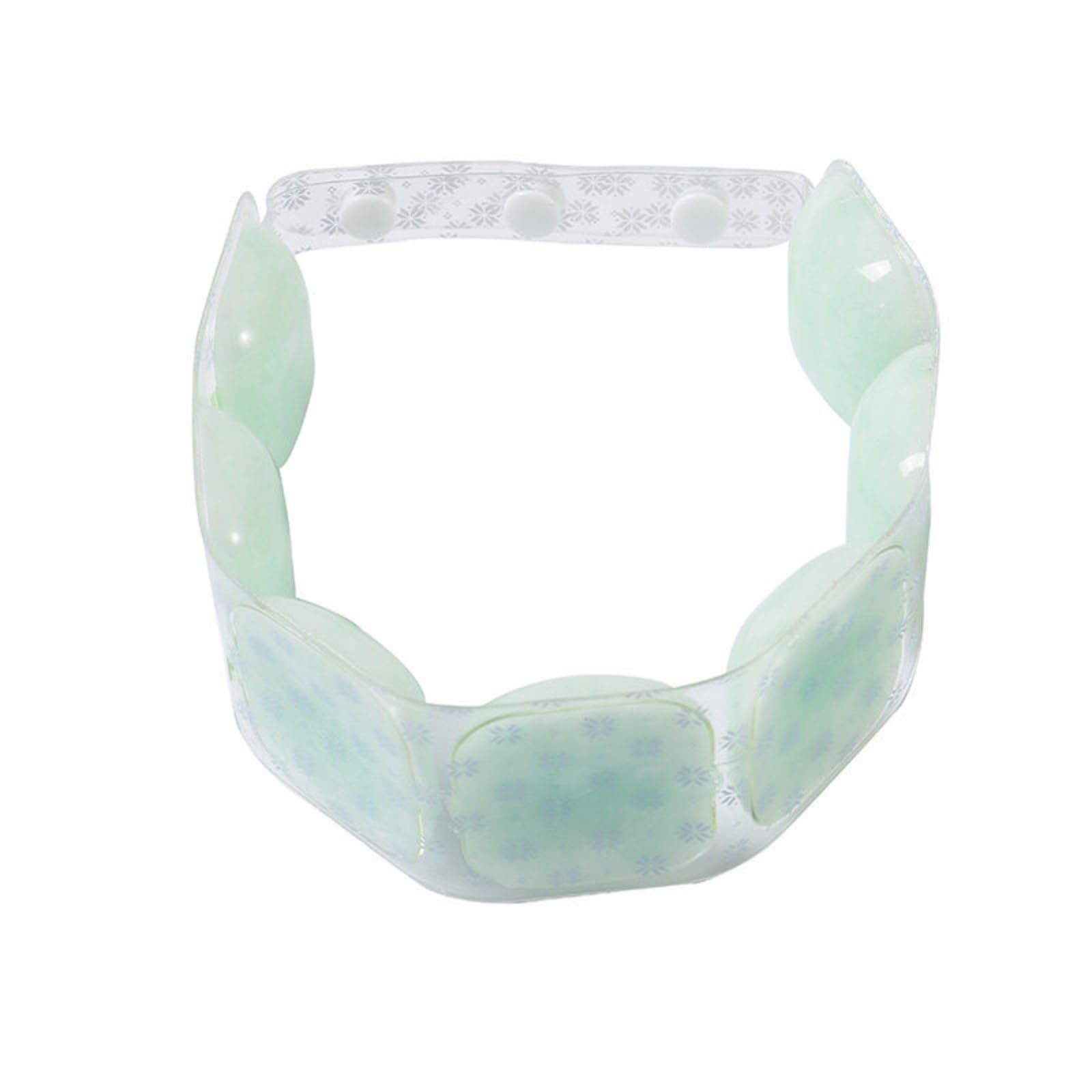 Translucent Neck Cooling Collar Flexible Adjustable Neck Cooler Snowflake Pattern Heat Relief Gear Glossy Finish for Outdoor, Sports, Green-image-35