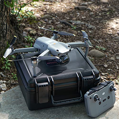 Image of GAGITERVR Plastic Hard Travel Carrying Case For Dji Air 2S / Mavic Air 2 Drone And More Accessories, Waterproof And Anti-Drop All-Round Protection(Not Include Drones And Accessories),Black