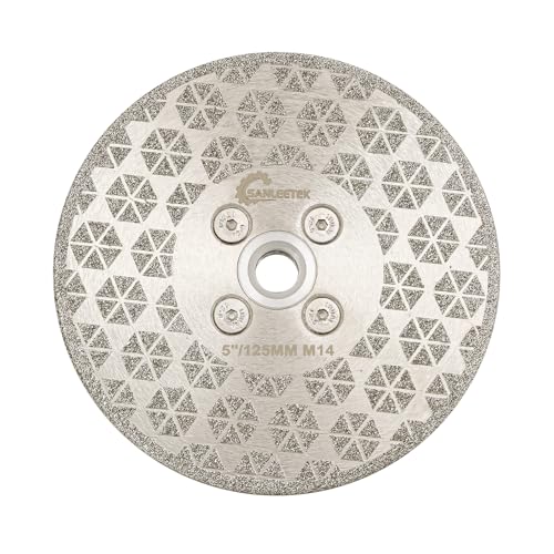 Disque diamant 125mm coupe nette sans vibrations pour rectifications de marbre et granit M14