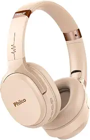 Fone de ouvido, Conexão Bluetooth 5.0, 150mW, Concha almofadada, PFO01BTG, Rose gold, Philco