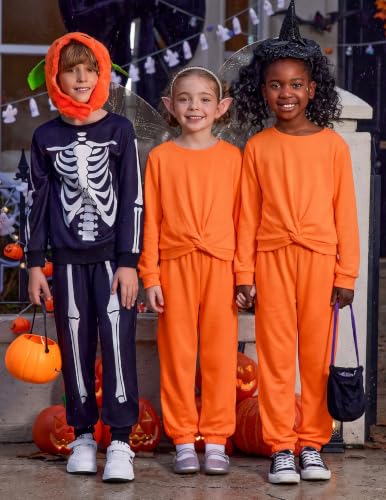 Image of Arshiner Girls 2 Piece Outfits Fashion Fall Tracksuit Sweatsuit Sets | Twist Front Long Sleeve Pullover Sweatshirt and Jogger Sweatpants with Pockets