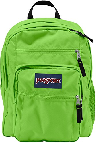 green jansport big student backpack