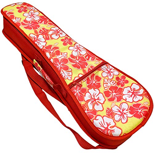 ウクレレケース コンサートウクレレ用 ORCAS OUFL-2 RED 花柄/赤 ORCAS UKULELE CASE Flower CON オルカス