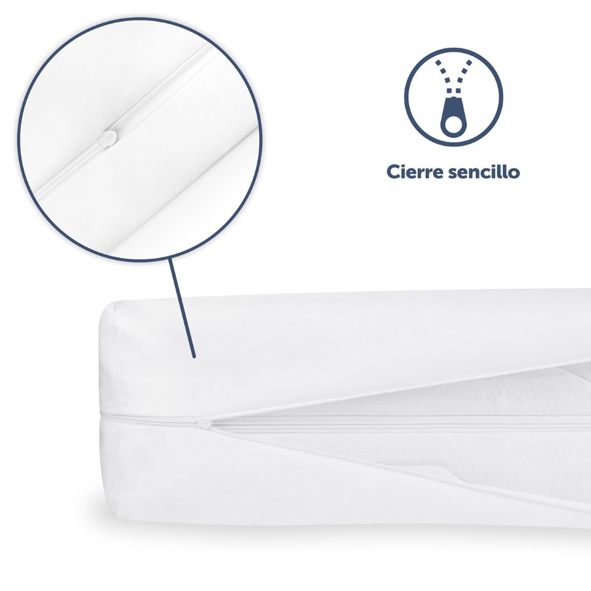 Blumtal 2 Juegos de Funda de colchón para alérgicos 90 x 200 x 8cm, Funda Topper - Antiácaros, Funda Protectora de colchón, Transpirable