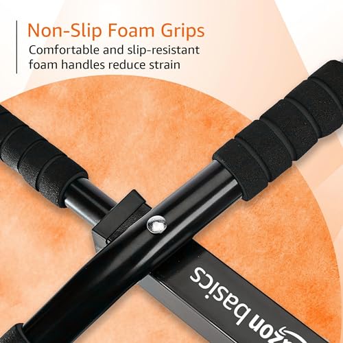 Amazon Basics Wall Mounted Pull-Up Bar, Black - Image 3