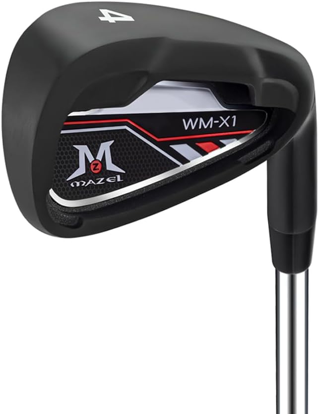 - MAZEL WM-X1/2 Individual Men Golf Club Irons 1,2,3,4,5,6,7,8,9,Pitching Wedge,Approach Wedge,Sand Wedge with Graphite/Steel Shafts for Right Handed