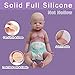 SERENDOLL 22 inch Realistic Full Silicone Baby Doll,Lifelike Reborn Baby Dolls, Toy, and Collectible.Bold Girl 012