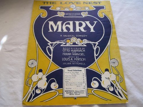 THE LOVE NEST OTTO HARBACH 1920 SHEET MUSIC FOLDER 441 SHEET MUSIC