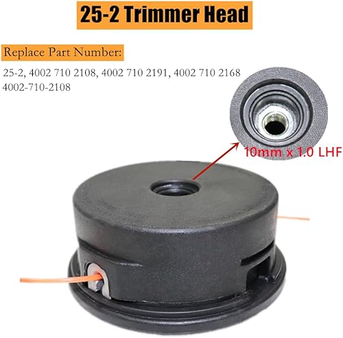 Miniatura 3 de FS55R FS56RC 25-2 Cabezal de recortadora para Sthil FS55 FS70R FS80 FS85 FS90 FS100RX FS110 FS120 FS130 FS240 Reemplaza 4002 710 2108 4002 710 862.6