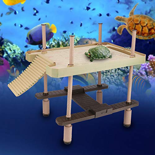 Plataforma de frade de répteis Tartaruga de banho de sol Pier Aquário flutuador Tartaruga Plataforma