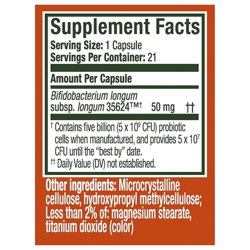 Align Probiotic Extra Strength, Probiotics for Women and Men, #1 Doctor Recommended Brand, 5X More Good Bacteria^ to Help Support a Healthy Digestive System*, 21 Capsules - image 7