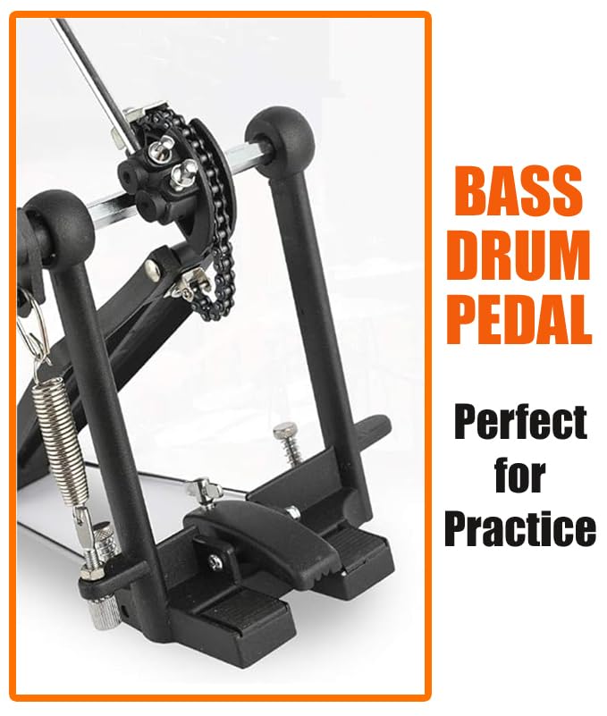 Image of Softline Pro SP-DPPK-Kit 12 inch & 10 Corners Dumbed Drum Practice Pad Kit, Double Side with Stand & Bag (SP DPPRK-5PC)