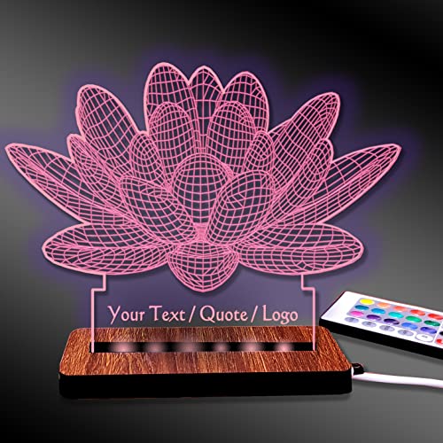 Image of Brown Cloud Customized Acrylic 3D Illusion LED Decorative Lamp /Light with Changing Colours for Personalized Gift to Friends and Family (DL24C) (1 Lamp)