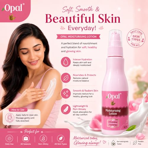 Image of OPAL Moisturising Lotion 100ml Combo Pack of 3 | Deep Moisture Body Lotion for Dry Skin Women & Men | Winter Body Lotion for Daily Use | Non Greasy Moisturizer Lotion for Body