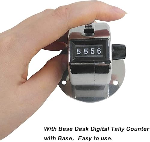 KAIAIWLUO Handzähler Zähler,2 PCS 4-Stellige Zähler Klicker Fingerzähler Digital Zähler Klicker Zähler Klicker Counter Hand-Hlick-Zähler für Personenzähler Coaching Stricken Golf und Reihenzähler