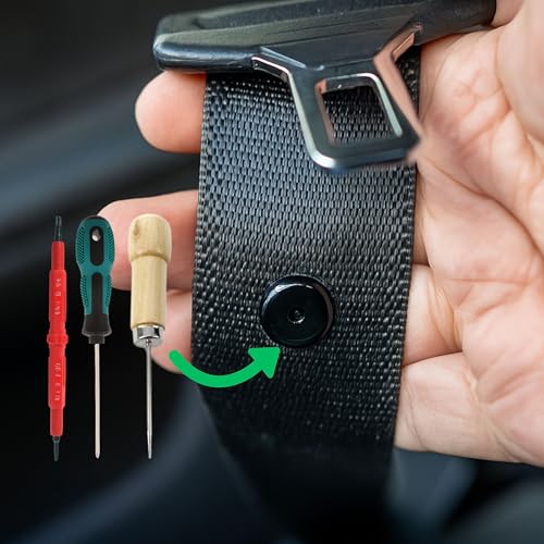 Gurt Knopf für Autogurt, 10 Paare, Hartplastik, Schwarz, für viele KFZ-Gurte, Sicherheitsgurt Rücklauf Sicherung, Sicherheitsgurt Nieten, Autogurt Niete Sitz, Autositz Gurtreparatur, Ersatzteil PKW