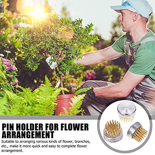 Healifty 3Pcs Ikebana Kenzan Mini Japanse Bloem Houder Bloem Kikkers Bloemen Ikebana Bloem Arrangeur Pin Houder 23Mm - Image 3