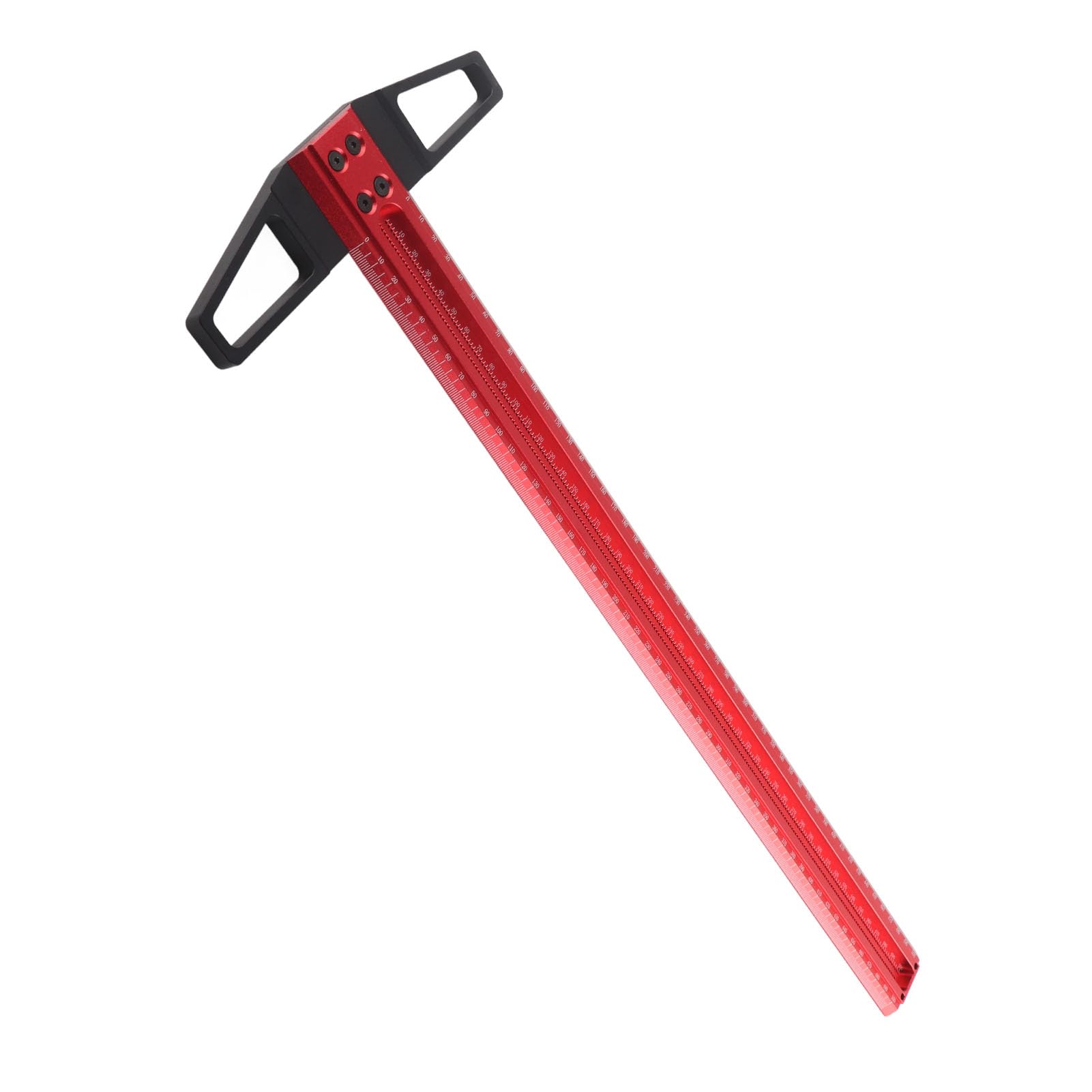 Righello a T da 50 Cm, 60 Cm, 76 Cm, Righello di Precisione Righello Quadrato a Forma di T Scribe Ad Angolo Retto Calibro Per Marcatura in Alluminio Per La Lavorazione del Legno del Vetro(500mm（T500）)