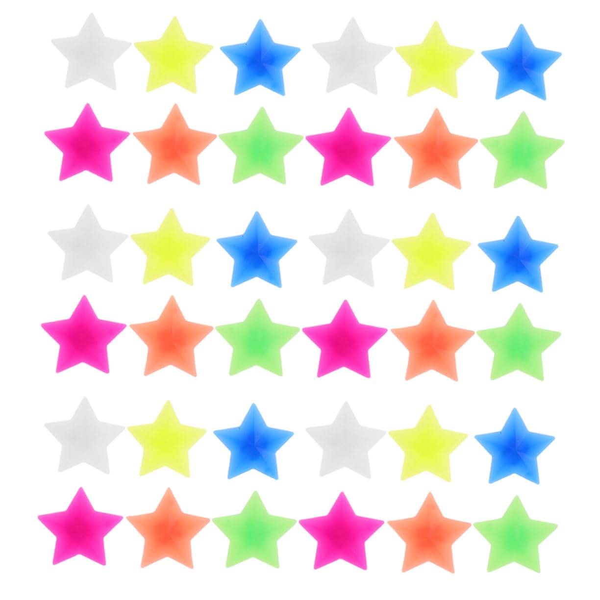 Abaodam 72 Pcs Star Shape Bicycle Spokes Beads Durable Plastic Bike Wheel Decorations for Bike Decor Accessories Easy Installation for Fun