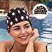 Toddmomy Swimming Cap Adult Swim Cap Swim Caps Anti-Skid Swim Cap Elastic Swim Cap Bathing Cap Stretchy Swim Cap Cute Wear-Resistant Swimming Hats Cap for Women The Flowers