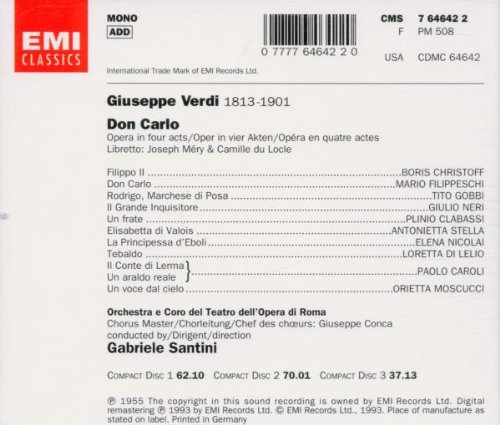 Verdi : Don Carlo
